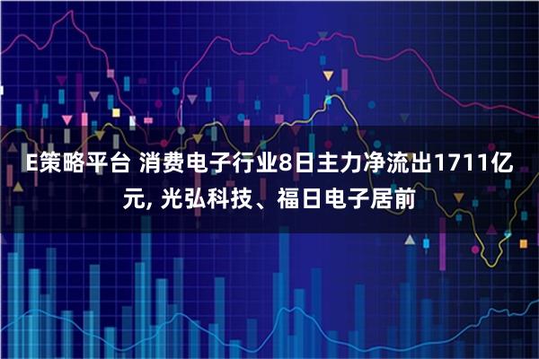 E策略平台 消费电子行业8日主力净流出1711亿元, 光弘科技、福日电子居前